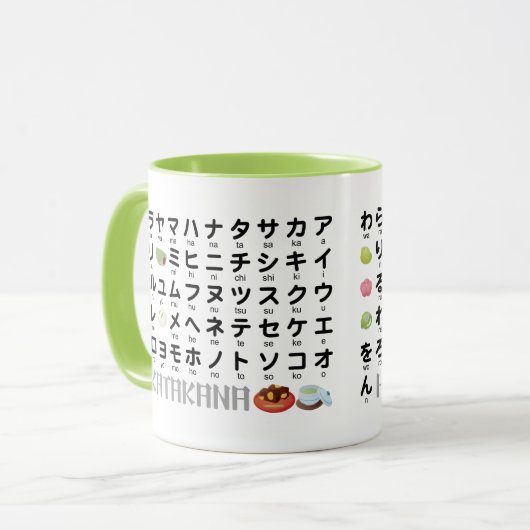 Japanse Hiragana- en Katakana-tabel (Wagashi) Mok (Voorkant links)