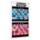 Japanse Hiragana- en Katakana-tafel Klembord (Rechts)