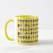 Japanse Hiragana- en Katakana-tafel (Lucky Cat) Mok (Links)