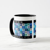 Japanse Hiragana- en Katakana-tafel Mok (Voorkant links)