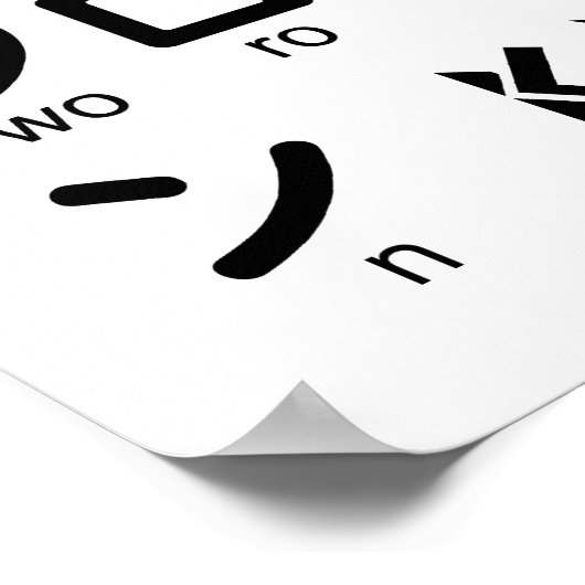 Japanse Hiragana- en Katakana-tafel (Sushi) Poster (Hoek)