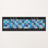 Japanse Hiragana- en Katakana-tafel Yogamat (Achterkant (horizontaal))