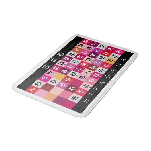 Japanse Hiragana-tabel Badmat (Gekanteld)