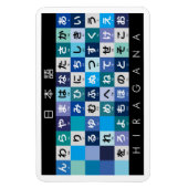 Japanse Hiragana-tabel Magneet (Verticaal)