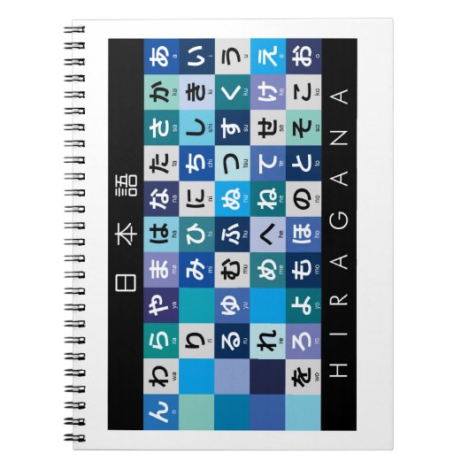 Japanse Hiragana-tabel Notitieboek (Voorkant)