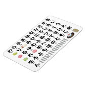 Japanse Hiragana-tabel (Wagashi) Magneet (Linkerzijde)