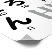 Japanse Hiragana-tabel (Wagashi) Poster (Hoek)