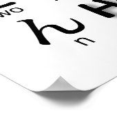 Japanse Hiragana-tafel (Alphabet) Ninja Poster (Hoek)