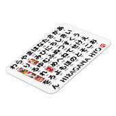 Japanse Hiragana-tafel (Hanafuda) Magneet (Linkerzijde)