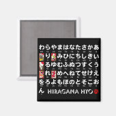 Japanse Hiragana-tafel (Hanafuda) Magneet (Voorkant / Achterkant)