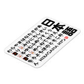 Japanse Hiragana-tafel (Lucky Cat) Magneet (Linkerzijde)