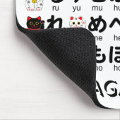 Japanse Hiragana-tafel (Lucky Cat) Muismat (Hoek)