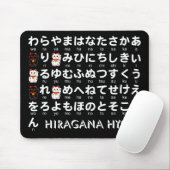 Japanse Hiragana-tafel (Lucky Cat) Muismat (Met muis)