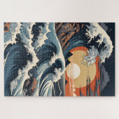 Japanse Hokusai-golf Legpuzzel (Horizontaal)
