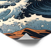 Japanse Hokusai Golf Poster (Hoek)