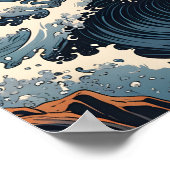 Japanse Hokusai Poster (Hoek)