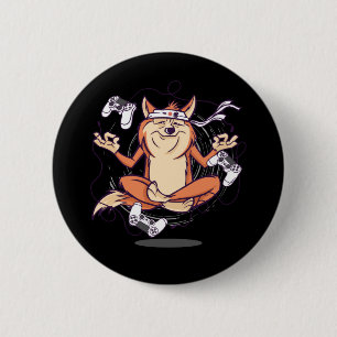 Japanse Hond Shiba Inu Gamen Ronde Button 5,7 Cm