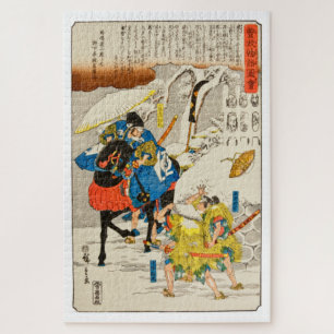 Japanse Houtblok Kunst Utagawa Hiroshige 1840 Legpuzzel