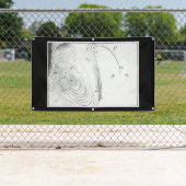 JAPANSE HOUTBLOK PRINT HOKUSAI WAVE BANNER (Insitu)