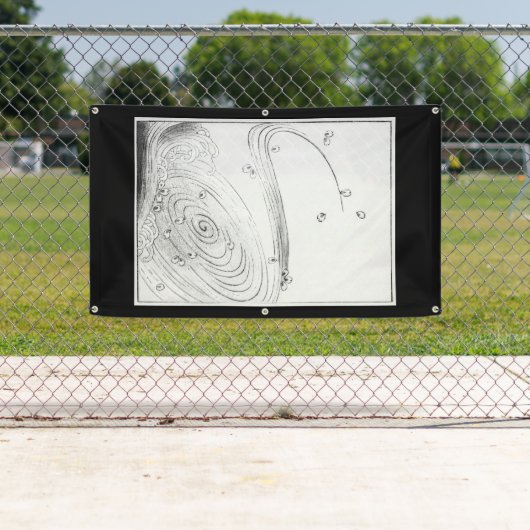 JAPANSE HOUTBLOK PRINT HOKUSAI WAVE BANNER (Insitu)