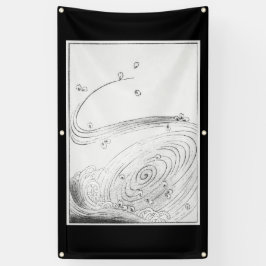 JAPANSE HOUTBLOK PRINT HOKUSAI WAVE BANNER