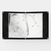 JAPANSE HOUTBLOK PRINT HOKUSAI WAVE BANNER (Horizontaal)