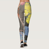 JAPANSE HOUTBLOK PRINT LEGGINGS VOGEL & STREAM (Achterkant)