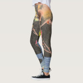 JAPANSE HOUTBLOK PRINT LEGGINGS VOGEL & STREAM (Links)