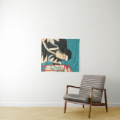 Japanse houtblokprint. Wandkleed (In Situ (horizontaal))