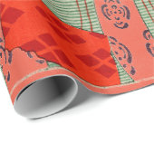 JAPANSE HOUTDRUK PRINT PATROON Inpakpapier (Rol Hoek)