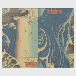 JAPANSE HOUTDRUKKAART VERPAKKINGSMATERIAAL CADEAUPAPIER