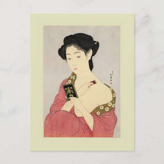 Japanse Houtsnede Briefkaart (Voorkant)