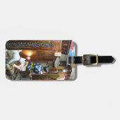 Japanse Humor - Dog Pulling Pants Down Bagagelabel (Voorkant horizontaal)