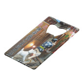 Japanse Humor - Dog Pulling Pants Down Creditkaart Flessenopener (Achterkant Gekanteld)