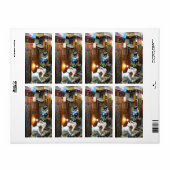 Japanse Humor - Dog Pulling Pants Down Etiket (Full Sheet)