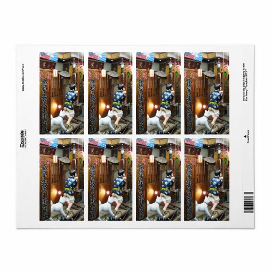 Japanse Humor - Dog Pulling Pants Down Etiket (Full Sheet)