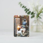 Japanse Humor - Dog Pulling Pants Down Visitekaartje (Staand voorkant)