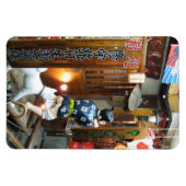 Japanse Humor - Hond trekt broek naar beneden Magneet (Horizontaal)