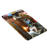 Japanse Humor - Hond trekt broek naar beneden Magneet (Rechterzijde)