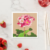  Japanse hydrangea. Roze en groen Servetten (Insitu)