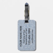 Japanse Ice Hockey Bagagelabel Sjabloon (Achterkant verticaal)