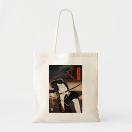 Japanse illustratie en acteurs met een zwaard. tote bag
