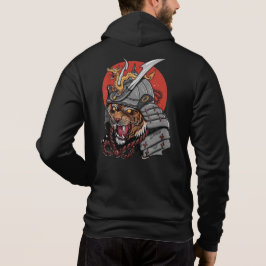 Japanse illustratietijger samurai hoodie