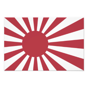 Japanse Imperiale Opgangzonnevlag, Edo tot WW2 Foto Afdruk