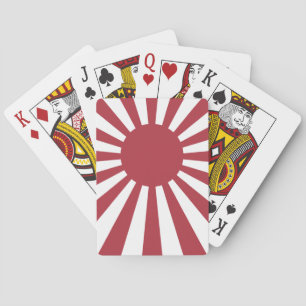 Japanse Imperiale Opgangzonnevlag, Edo tot WW2 Pokerkaarten