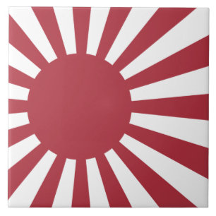 Japanse Imperiale Zonsopkomstvlag, Edo tot WW2 Tegeltje