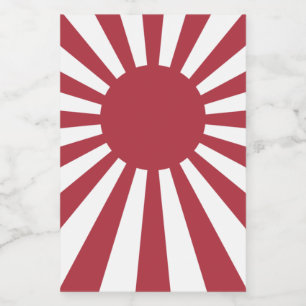 Japanse Imperiale Zonsopkomstvlag, Edo tot WW2 Voedselcontainer Etiket