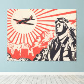 Japanse impreiale krijgsoorlog 2 Canvas (Insitu (Houten vloer))