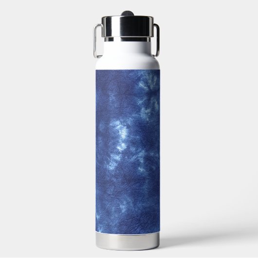 Japanse Indigo Blauw Waterfles (Voorkant)