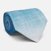 Japanse indigokleurstof blauwe gradatie stropdas (Opgerold)